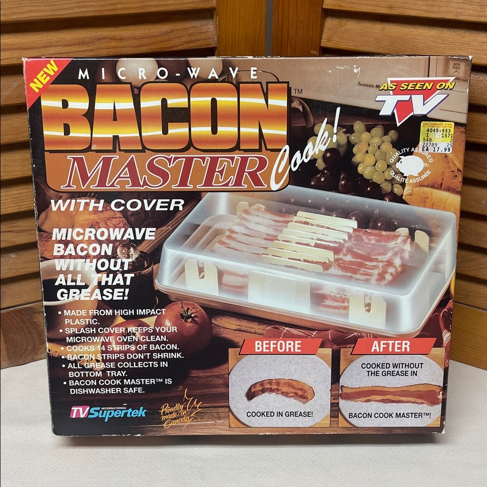 Vintage Supertek Microwave Bacon Cooker